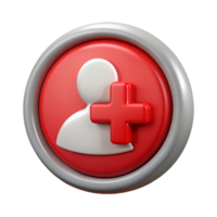 vibrant minimalist Digital Persona Logo Symbol Transparent Background with Red Cross high resolution png