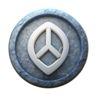 impressive contemporary Digital Resurrection Symbol White Outline Transparent Background high resolution png
