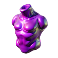 wonderful abstract Distorted Body Isolated with Purple Distortion genuine png
