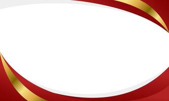 Modern Red and Gold Abstract Curve Background. design vector