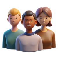 elegant contemporary Diverse People Group Silhouette Isolated with Backlighting authentic png