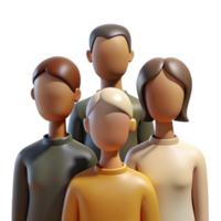 stunning abstract Diverse People Group Silhouette Isolated with Backlighting original png