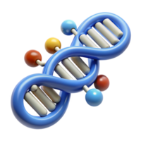 elegant modern Dna Chain with Binary Data Stream Transparent Background high quality png