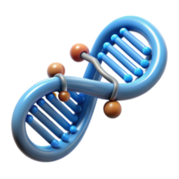 elegant rustic Dna Chain with Binary Data Stream Transparent Background premium png