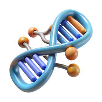 elegant rustik dna kedja med data strömma animering isolerat element original- png
