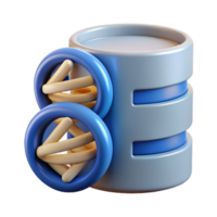 magnificent modern Dna Data Storage Icon with Gradient Effect Transparent high resolution png