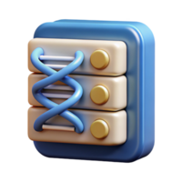 beautiful abstract Dna Data Storage Icon with Gradient Effect Transparent premium png