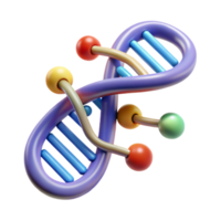 impressive classic Dna Double Helix with Data Flow Lines Transparent Background exclusive png