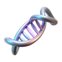 elegant abstract Dna Double Helix with Data Flow Lines Transparent Background genuine png