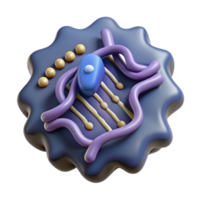 elegant traditional Dna Fragment with Binary Code Overlay Transparent Background authentic png