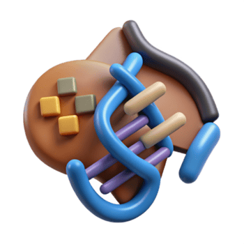 sereno artistico dna frammento con dati codifica simboli ritagliare elemento alto qualità png