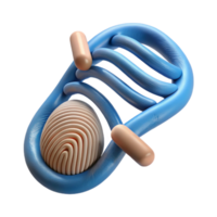 magnífico rústico dna impressão digital padronizar fechar acima Cortar fora autêntico png