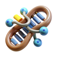 magnificent traditional Dna Fragment with Data Encoding Symbols Cutout Element original png