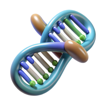 magnifique minimaliste ADN fragment avec binaire code recouvrir transparent Contexte détaillé png