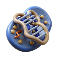 magnificent creative Dna Fragment with Data Encoding Symbols Cutout Element high resolution png