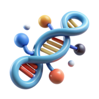 magnificent rustic Dna Helix with Data Flow Animation Isolated Element high quality png