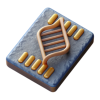 dramatic abstract Dna Microarray Chip Close Up Isolated detailed png