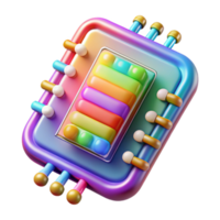 elegant minimalist Dna Microarray Chip Colorful Transparent authentic png
