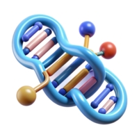 magnificent artistic Dna Molecule with Binary Data Overlay Cutout premium png