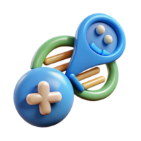 wonderful classic Dna Molecule with Data Encryption Symbol Isolated original png