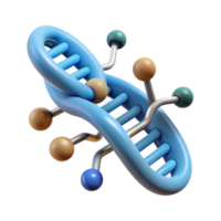 elegant creative Dna Molecule with Data Encryption Symbol Isolated high quality png