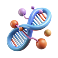 Maravilhoso moderno dna molécula com dados criptografia símbolo isolado exclusivo png