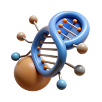 magnificent artistic Dna Molecule with Digital Data Overlay Cutout Element high quality png