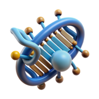 serene abstract Dna Molecule with Digital Data Overlay Cutout Element 4K png