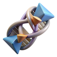 elegant abstract Dna Origami Nanostructures Illustration Cutout original png