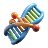 vibrant artistic Dna Replication Process Diagram with Transparent Background high resolution png