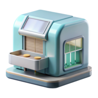 extraordinary traditional Dna Sequencing Machine Side View Transparent Background 4K png