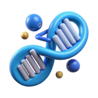wonderful artistic Dna Strand Fragment with Shadow Effect Transparent Background premium png