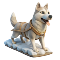 elegant contemporary Dog Sledding Through Snow Action Shot Cutout genuine png