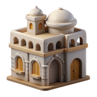 wonderful traditional D Printed Architectural Model Isometric View Isolated detailed png