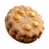 beautiful abstract D Printed Biscuit From Air Transparent Background high quality png