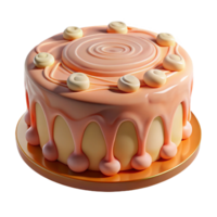 stunning traditional D Printed Cake From Air Transparent Background exclusive png