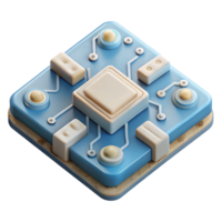 stunning modern D Printed Circuit Board Top View Transparent Background genuine png