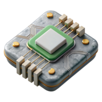 dramatic abstract D Printed Circuit Board Top View Transparent Background original png