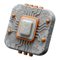 extraordinary modern D Printed Circuit Board Top View Transparent Background authentic png