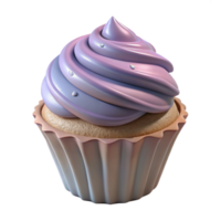 extraordinary classic D Printed Cupcake From Air Transparent Background detailed png