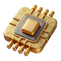serene traditional D Printed Circuit with Gold Contacts Cutout authentic png