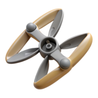 stunning minimalist D Printed Drone Propeller Angled View Cutout exclusive png