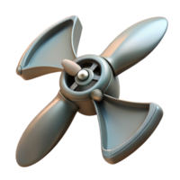 elegant minimalist D Printed Drone Propeller Angled View Cutout professional png