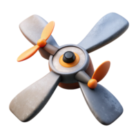 beautiful abstract D Printed Drone Propeller Angled View Cutout original png