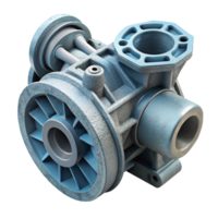stunning abstract D Printed Engine Part Detailed View Cutout 4K png
