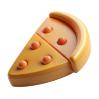 vibrant modern D Printed Food Slice Isolated Element authentic png
