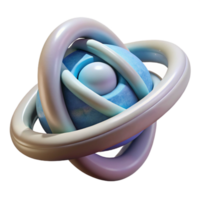 serene abstract D Printed Gyro From Air Transparent Background 4K png
