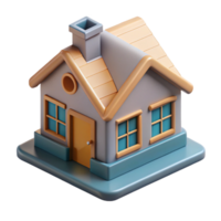 impressive contemporary D Printed House Model Isometric View Cutout authentic png