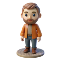 wonderful abstract D Printed Miniature Figure Front View Cutout genuine png