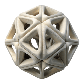 meraviglioso astratto d stampato oggetto con supporto Materiale trasparente sfondo professionale png